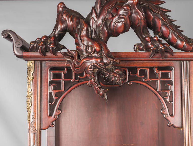 Meuble vitrine japonisant Meuble vitrine japonisant-16