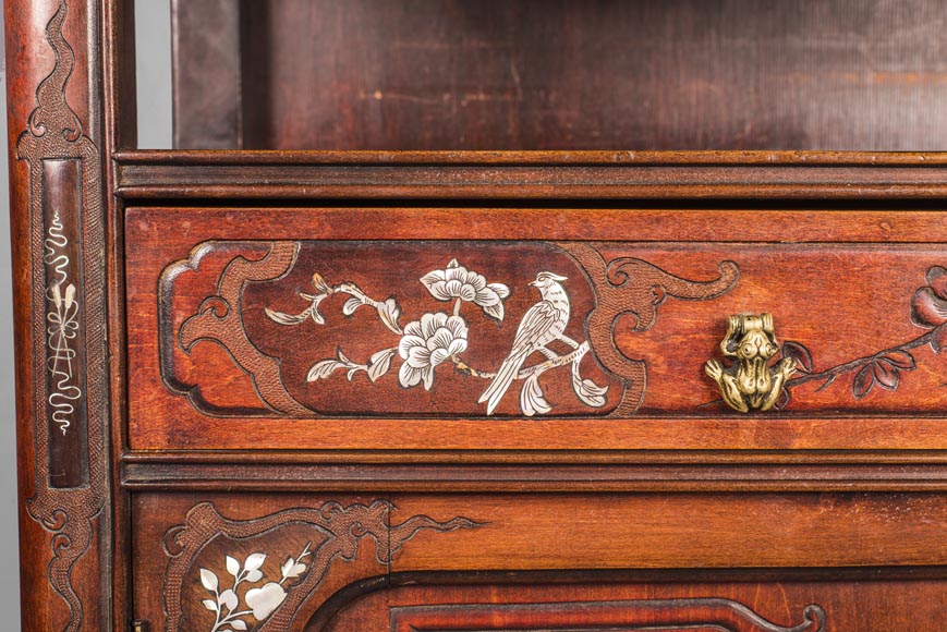 Meuble vitrine japonisant Meuble vitrine japonisant-17