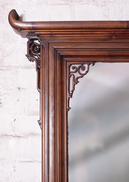 Meuble sous lavabo et son miroir d'inspiration extrême oriental Meuble sous lavabo et son miroir d'inspiration extrême oriental-2