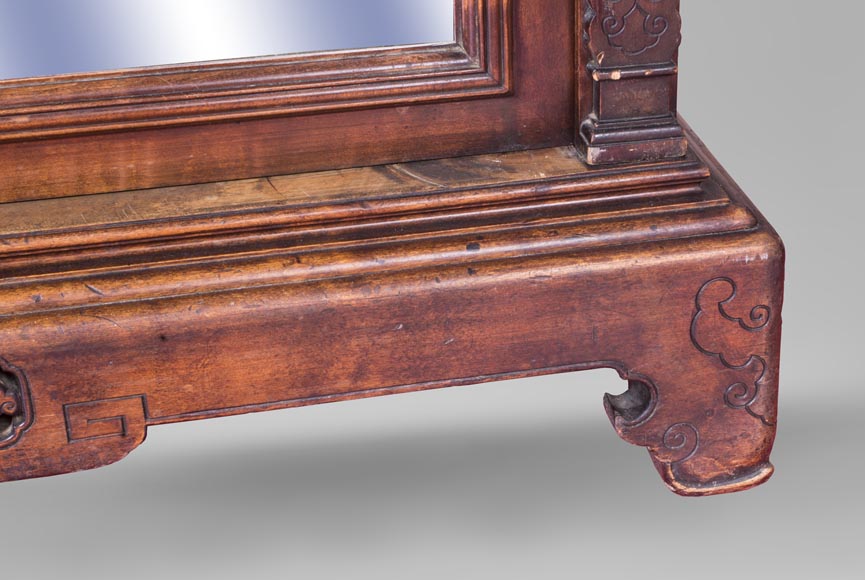 Gabriel VIARDOT (attribué à) - Armoire asymétrique à riche décor gravé et sculpté d'inspiration extrême orientale Gabriel VIARDOT (attribué à) - Armoire asymétrique à riche décor gravé et sculpté d'inspiration extrême orientale-10