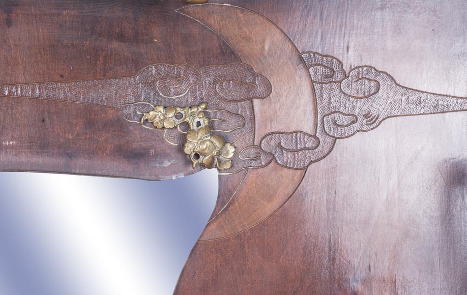 Vestiaire d'entrée japonisant à décor de pagode Vestiaire d'entrée japonisant à décor de pagode-10