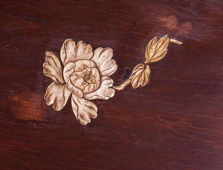 Maison des Bambous Alfred PERRET et Ernest VIBERT (attribué à) - Lit japonisant au dragon Maison des Bambous Alfred PERRET et Ernest VIBERT (attribué à) - Lit japonisant au dragon-4