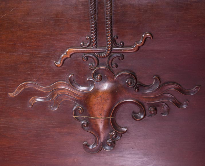 Maison des Bambous Alfred PERRET et Ernest VIBERT (attribué à) - Lit japonisant au dragon Maison des Bambous Alfred PERRET et Ernest VIBERT (attribué à) - Lit japonisant au dragon-6