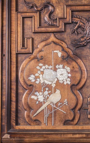 Gabriel VIARDOT (1830-1906) - Meuble étagère à décor de dragon et chien de Fô Gabriel VIARDOT (1830-1906) - Meuble étagère à décor de dragon et chien de Fô-6