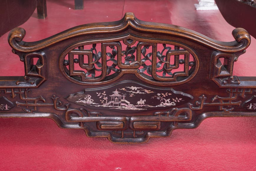 Lit asymétrique japonisant Lit asymétrique japonisant-1