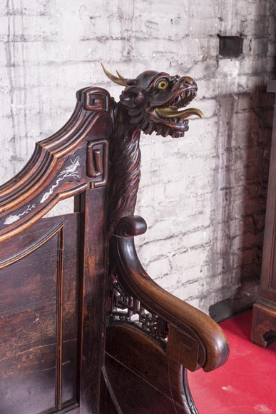 Lit asymétrique japonisant Lit asymétrique japonisant-5