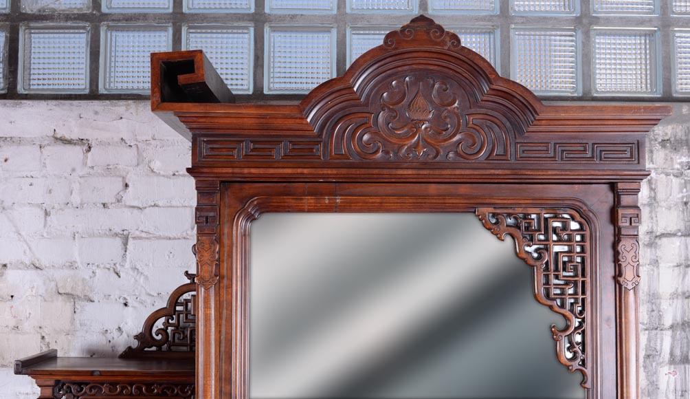 Très belle chambre à coucher japonisante en sycomore Très belle chambre à coucher japonisante en sycomore-4