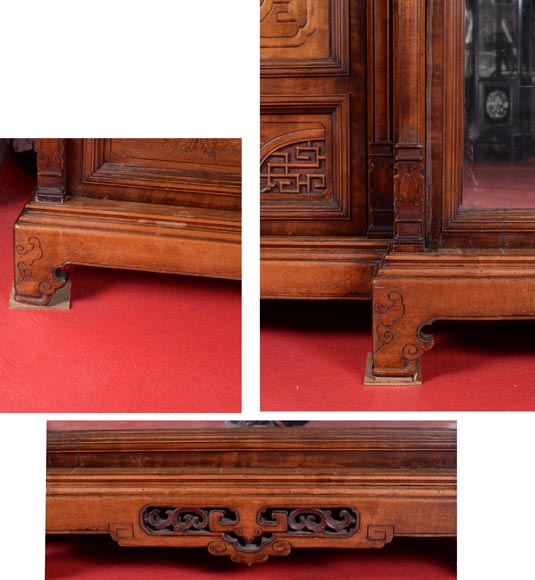 Très belle chambre à coucher japonisante en sycomore Très belle chambre à coucher japonisante en sycomore-13