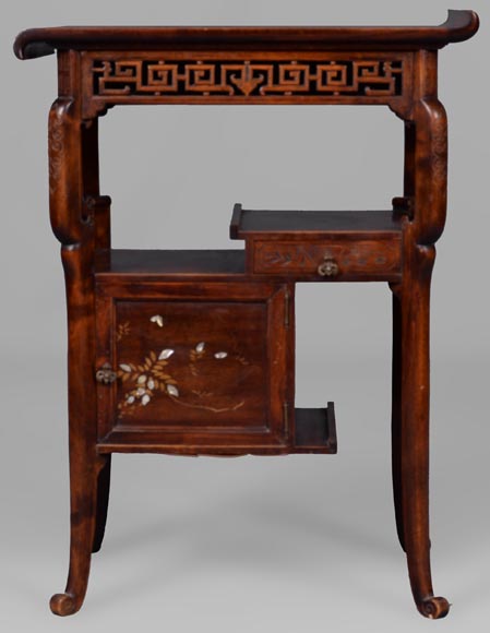 Très belle chambre à coucher japonisante en sycomore Très belle chambre à coucher japonisante en sycomore-14