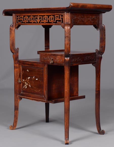 Très belle chambre à coucher japonisante en sycomore Très belle chambre à coucher japonisante en sycomore-16