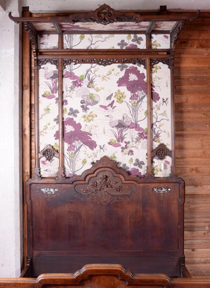 Très belle chambre à coucher japonisante en sycomore Très belle chambre à coucher japonisante en sycomore-23