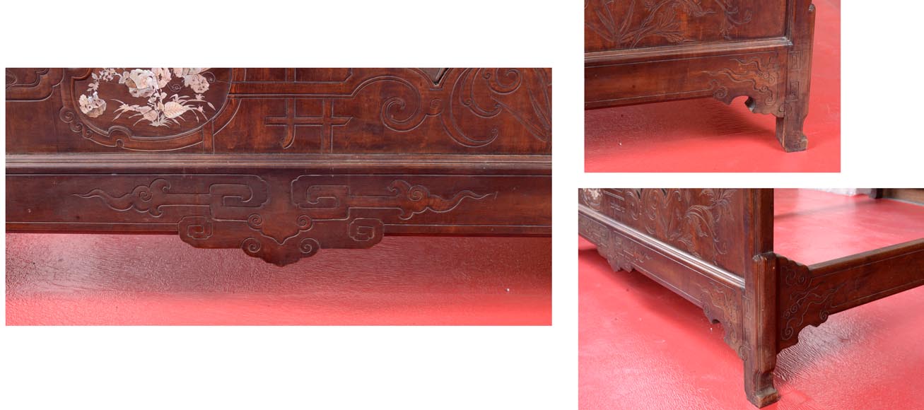 Très belle chambre à coucher japonisante en sycomore Très belle chambre à coucher japonisante en sycomore-31