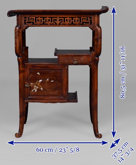 Très belle chambre à coucher japonisante en sycomore Très belle chambre à coucher japonisante en sycomore-33