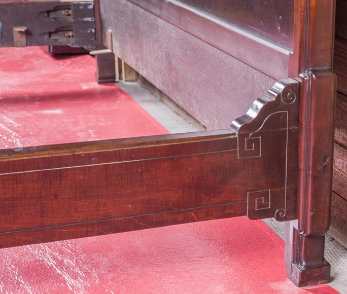 Lit japonisant à décor de marqueterie de nacre Lit japonisant à décor de marqueterie de nacre-13