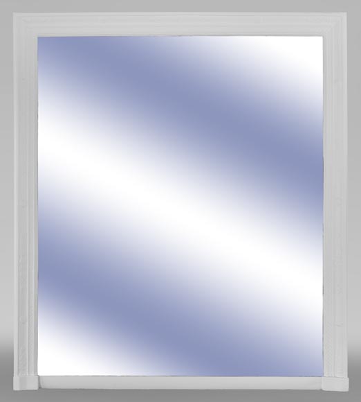 Trumeau ancien de style Restauration à palmettes en stuc peint Trumeau ancien de style Restauration à palmettes en stuc peint-0