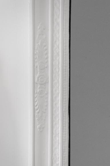 Trumeau ancien de style Restauration à palmettes en stuc peint Trumeau ancien de style Restauration à palmettes en stuc peint-3