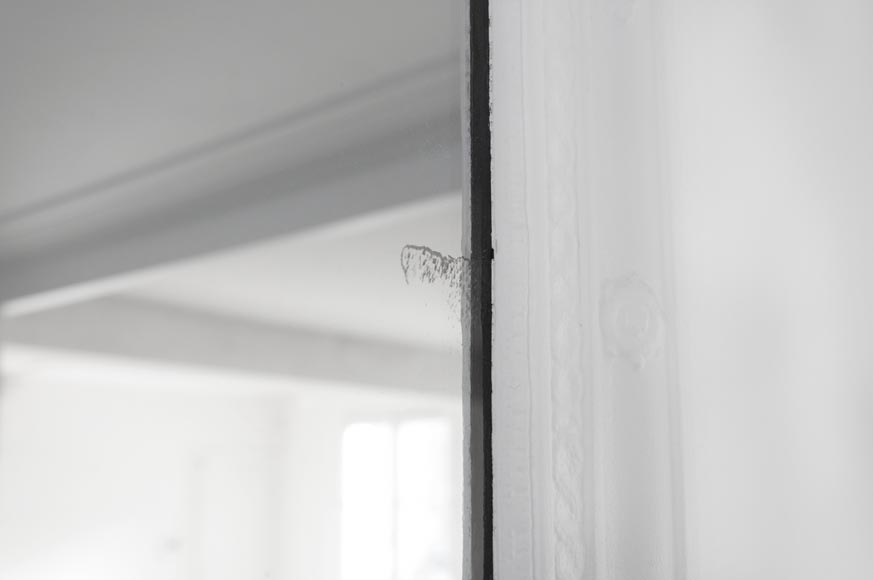 Trumeau ancien de style Restauration à palmettes en stuc peint Trumeau ancien de style Restauration à palmettes en stuc peint-4