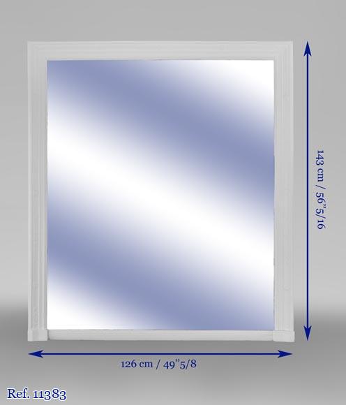 Trumeau ancien de style Restauration à palmettes en stuc peint Trumeau ancien de style Restauration à palmettes en stuc peint-5