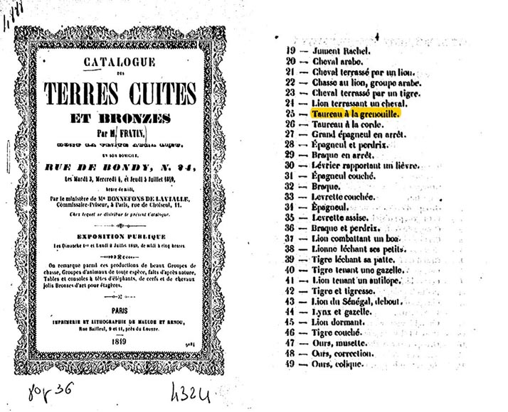 Christophe FRATIN (1801-1864), Taureau à la grenouille Christophe FRATIN (1801-1864), Taureau à la grenouille-1