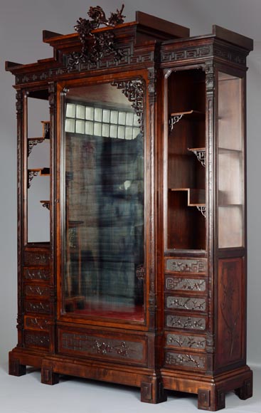GABRIEL VIARDOT (attr. à) - Chambre à coucher composée d’une armoire et d’un lit en sycomore teinté GABRIEL VIARDOT (attr. à) - Chambre à coucher composée d’une armoire et d’un lit en sycomore teinté-13