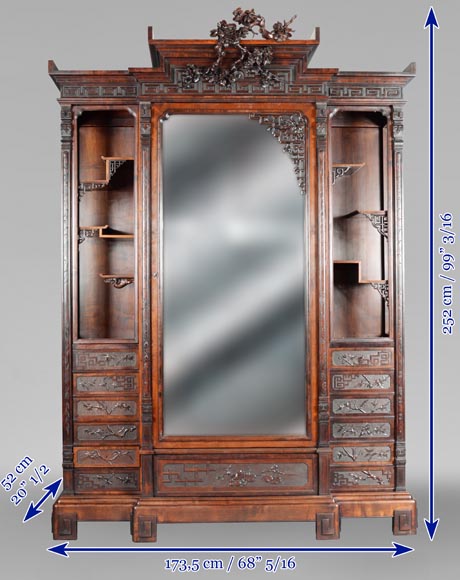 GABRIEL VIARDOT (attr. à) - Chambre à coucher composée d’une armoire et d’un lit en sycomore teinté GABRIEL VIARDOT (attr. à) - Chambre à coucher composée d’une armoire et d’un lit en sycomore teinté-20