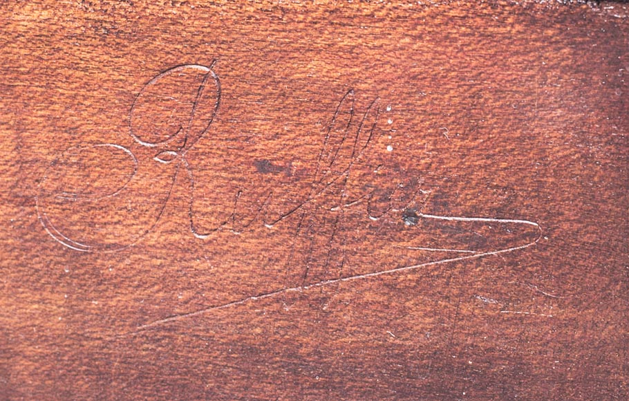 Cyrille RUFFIER DES AIMES (1844-1916) - Ensemble de deux chaises et un fauteuil d'inspiration extrême-orientale Cyrille RUFFIER DES AIMES (1844-1916) - Ensemble de deux chaises et un fauteuil d'inspiration extrême-orientale-28