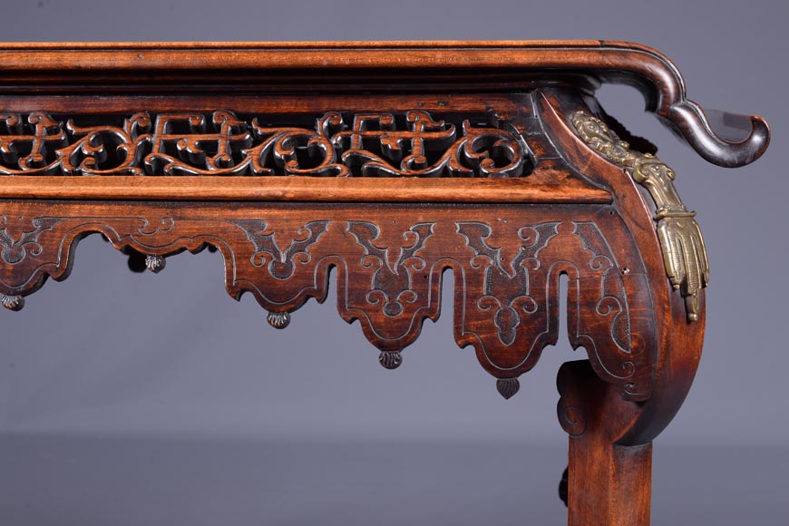 Gabriel Viardot (attribuée à), Table japonisante avec marqueterie d'oiseau en os, vers 1870-1880 Gabriel Viardot (attribuée à), Table japonisante avec marqueterie d'oiseau en os, vers 1870-1880-6