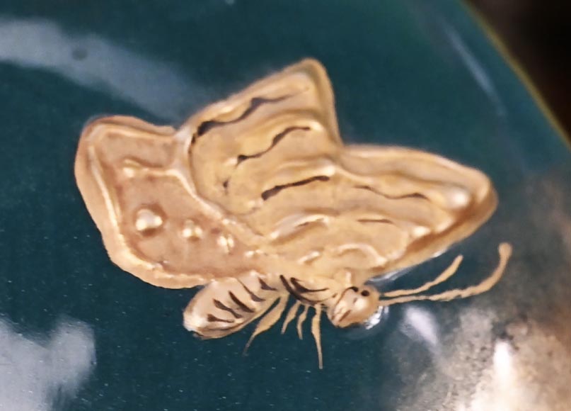 La nature faite vase, ( Attribué à ) Émile GALLÉ pour la manufacture de Lunéville La nature faite vase, ( Attribué à ) Émile GALLÉ pour la manufacture de Lunéville-7