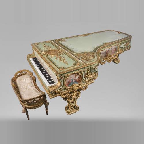 Steinway & Sons – Th. Kammerer (Cuel & cie), Piano à queue de concert (pièce unique) ayant appartenu à Cornelius Vanderbilt II