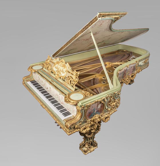 Steinway & Sons – Th. Kammerer (Cuel & cie), Piano à queue de concert (pièce unique) ayant appartenu à Cornelius Vanderbilt II Steinway & Sons – Th. Kammerer (Cuel & cie), Piano à queue de concert (pièce unique) ayant appartenu à Cornelius Vanderbilt II-1