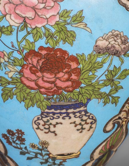 Paire de lampes japonisantes aux têtes d'éléphant Paire de lampes japonisantes aux têtes d'éléphant-7