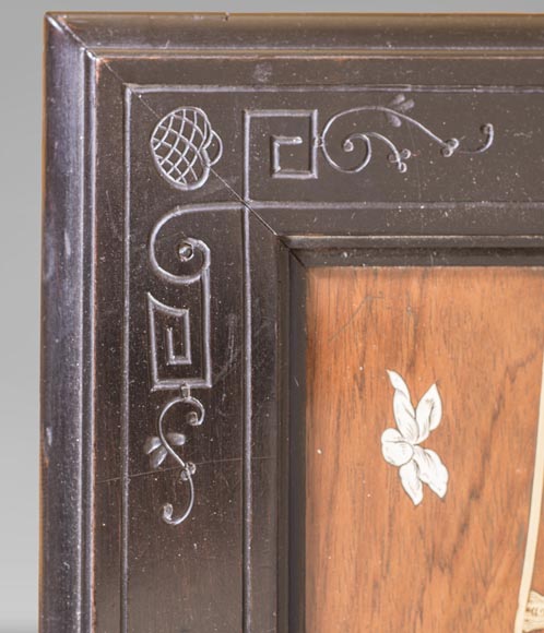 Suite de quatre tables gigognes japonisantes à décor en marqueterie de métal Suite de quatre tables gigognes japonisantes à décor en marqueterie de métal-6