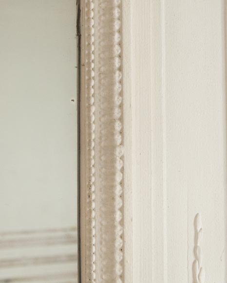 Grand trumeau ancien de style Louis XVI au panier de fleurs Grand trumeau ancien de style Louis XVI au panier de fleurs-1