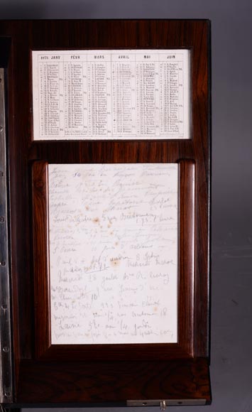 Maison Sormani, Luxueux nécessaire à écrire en marqueterie d'acajou et ivoire Maison Sormani, Luxueux nécessaire à écrire en marqueterie d'acajou et ivoire-10