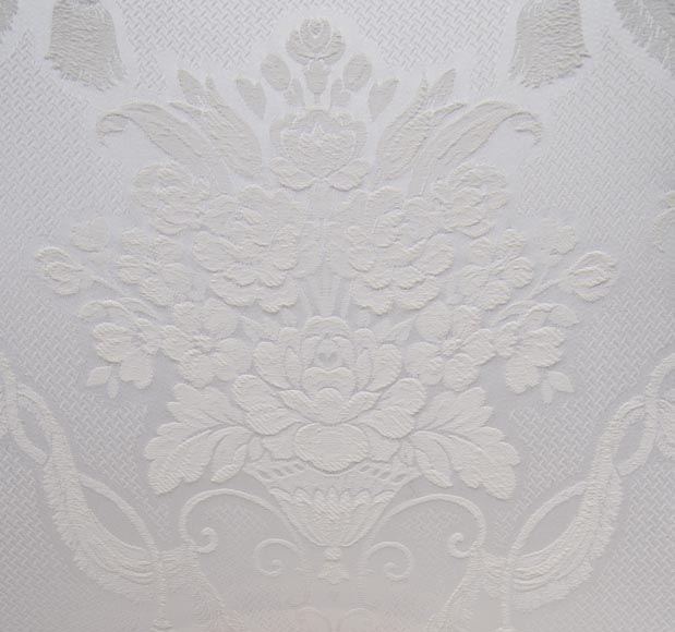 Grande banquette ancienne de style Louis XV en bois doré Grande banquette ancienne de style Louis XV en bois doré-8