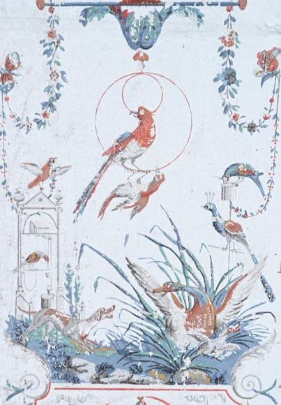 Décor d’une chambre en papier peint (manufacture Réveillon) Décor d’une chambre en papier peint (manufacture Réveillon)-10