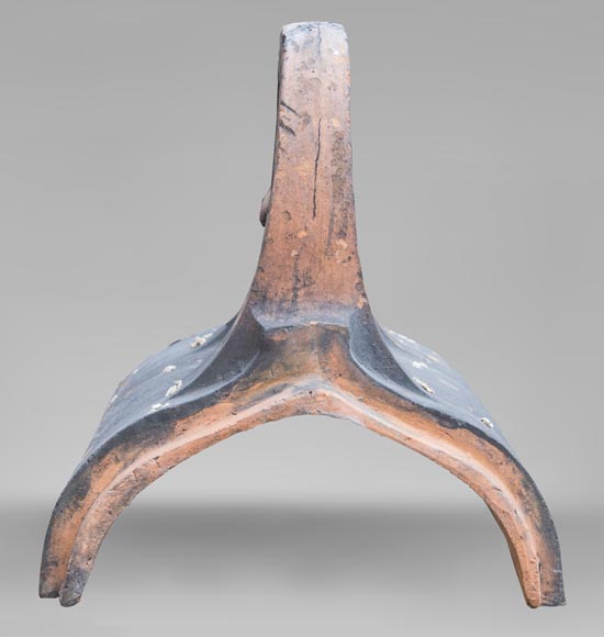 Ensemble de tuiles faîtières en terre cuite Ensemble de tuiles faîtières en terre cuite-1