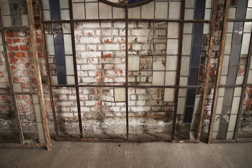 Important ensemble de vitraux de style Art déco du XXe siècle Important ensemble de vitraux de style Art déco du XXe siècle-5