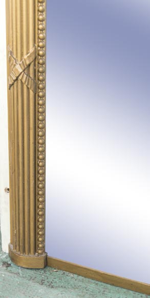 Trumeau de style Louis XVI, au fronton arrondi Trumeau de style Louis XVI, au fronton arrondi-5