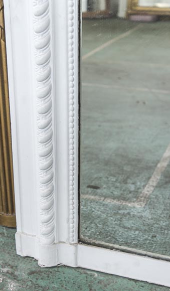 Trumeau ancien de style Louis XV à décor d'une coquille asymétrie et fronton en arbalète  Trumeau ancien de style Louis XV à décor d'une coquille asymétrie et fronton en arbalète -4