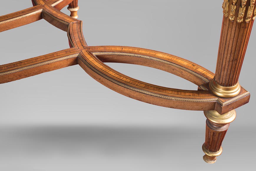 Henri-Auguste FOURDINOIS (1830-1907) - Bureau plat de milieu de style Louis XVI Henri-Auguste FOURDINOIS (1830-1907) - Bureau plat de milieu de style Louis XVI -6