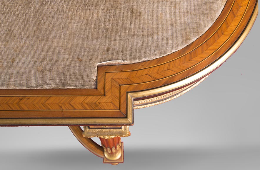 Henri-Auguste FOURDINOIS (1830-1907) - Bureau plat de milieu de style Louis XVI Henri-Auguste FOURDINOIS (1830-1907) - Bureau plat de milieu de style Louis XVI -8