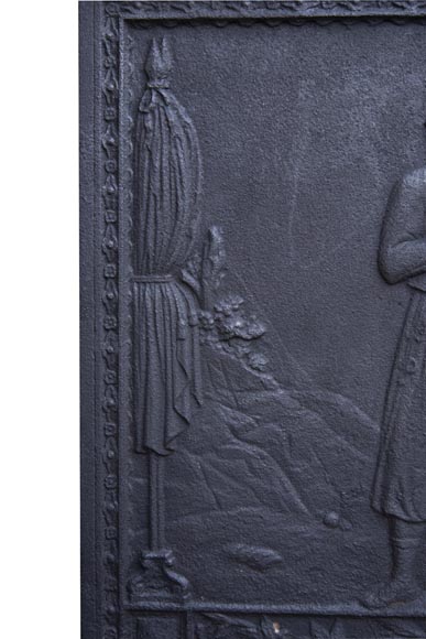 Plaque de cheminée moderne orientaliste au soldat Plaque de cheminée moderne orientaliste au soldat-3