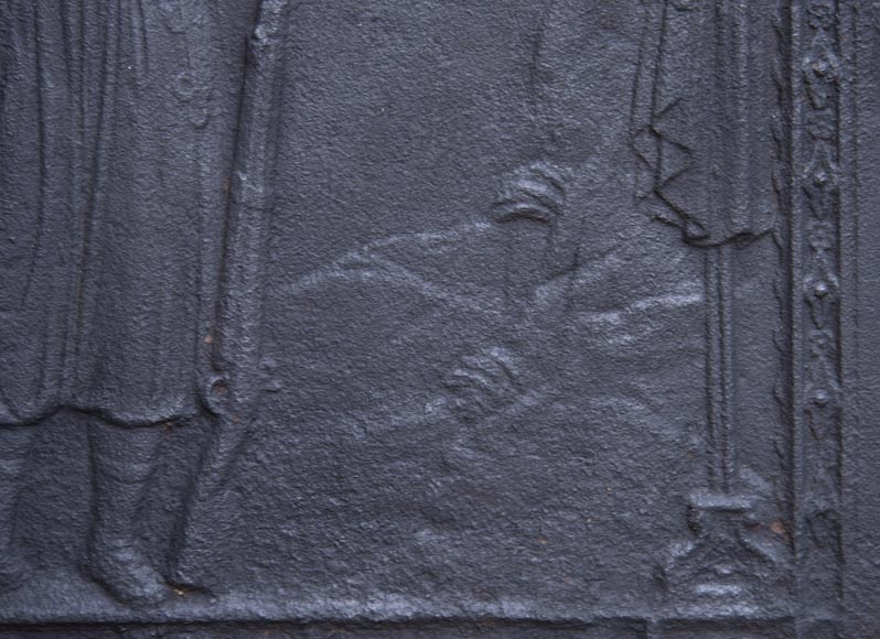 Plaque de cheminée moderne orientaliste au soldat Plaque de cheminée moderne orientaliste au soldat-5