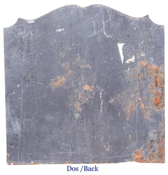 Petite plaque de cheminée moderne, décorée d'un retour de chasse Petite plaque de cheminée moderne, décorée d'un retour de chasse-5