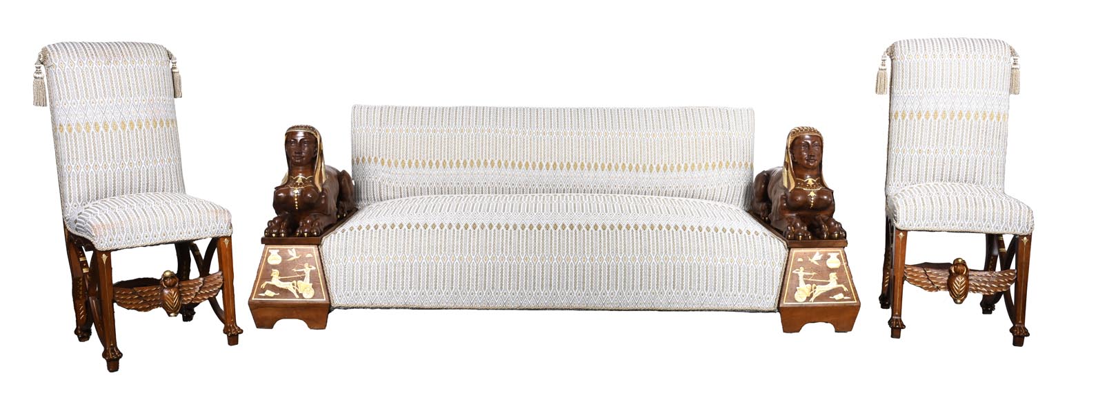 Louis MALARD, Chambre à coucher unique de style « rhamsésien » en noyer rehaussé de feuilles d’or, Exposition Universelle de 1889  Louis MALARD, Chambre à coucher unique de style « rhamsésien » en noyer rehaussé de feuilles d’or, Exposition Universelle de 1889-18