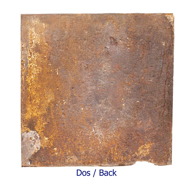 Plaque de cheminée du XVIIIe aux Armes de France et de Navarre Plaque de cheminée du XVIIIe aux Armes de France et de Navarre-5