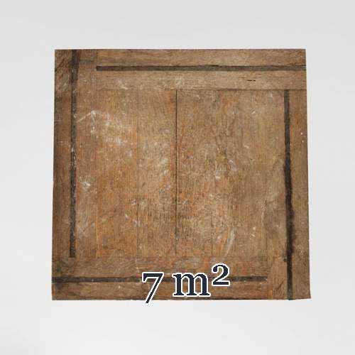 Lot de 7 m2 de panneaux de parquet en chêne de forme carrée