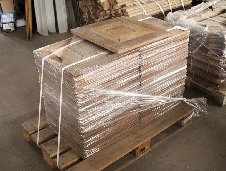 Ensemble de panneaux de parquet de différentes essences de bois, du XXe siècle Ensemble de panneaux de parquet de différentes essences de bois, du XXe siècle-5