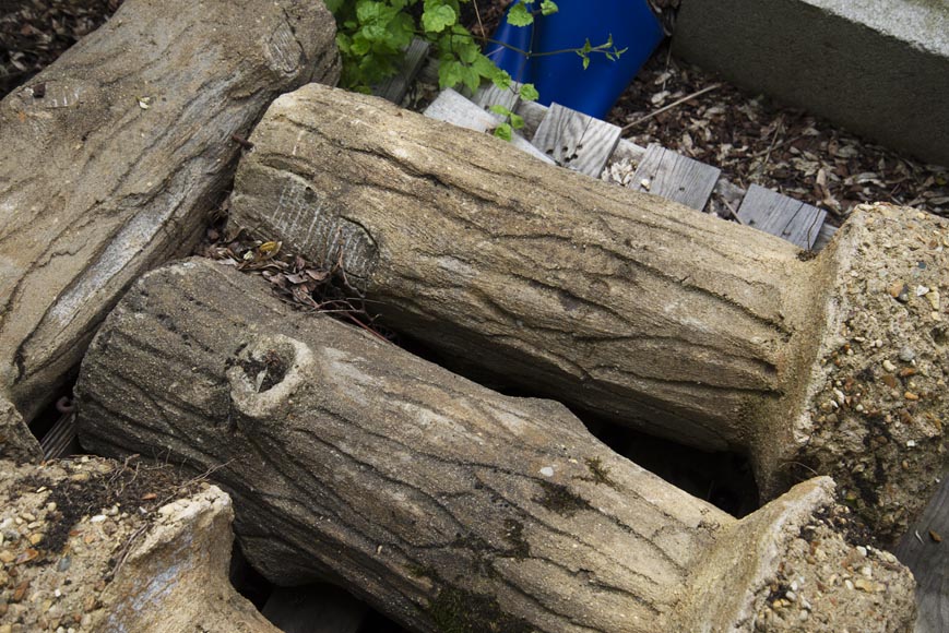 Ensemble de poteaux en ciment de style Rocaille Ensemble de poteaux en ciment de style Rocaille-4